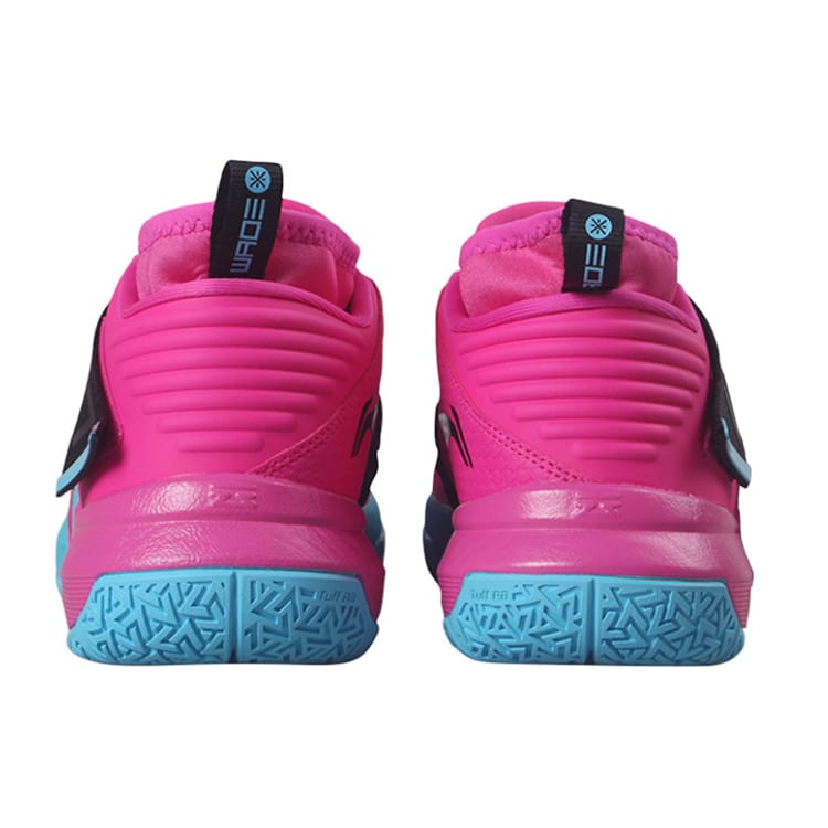Li Ning All City 7 Way Of Wade South Beach Non slip Lightweight Mid top Basketball Shoes Men's Black Pink Blue ABAP101-1