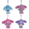 Care Bears Rabbit Ear Plush Keychain Furry Fluffy Pendant Bag Charm Trendy Key Holder Fashion Bag Decoration Cartoon Key Ring