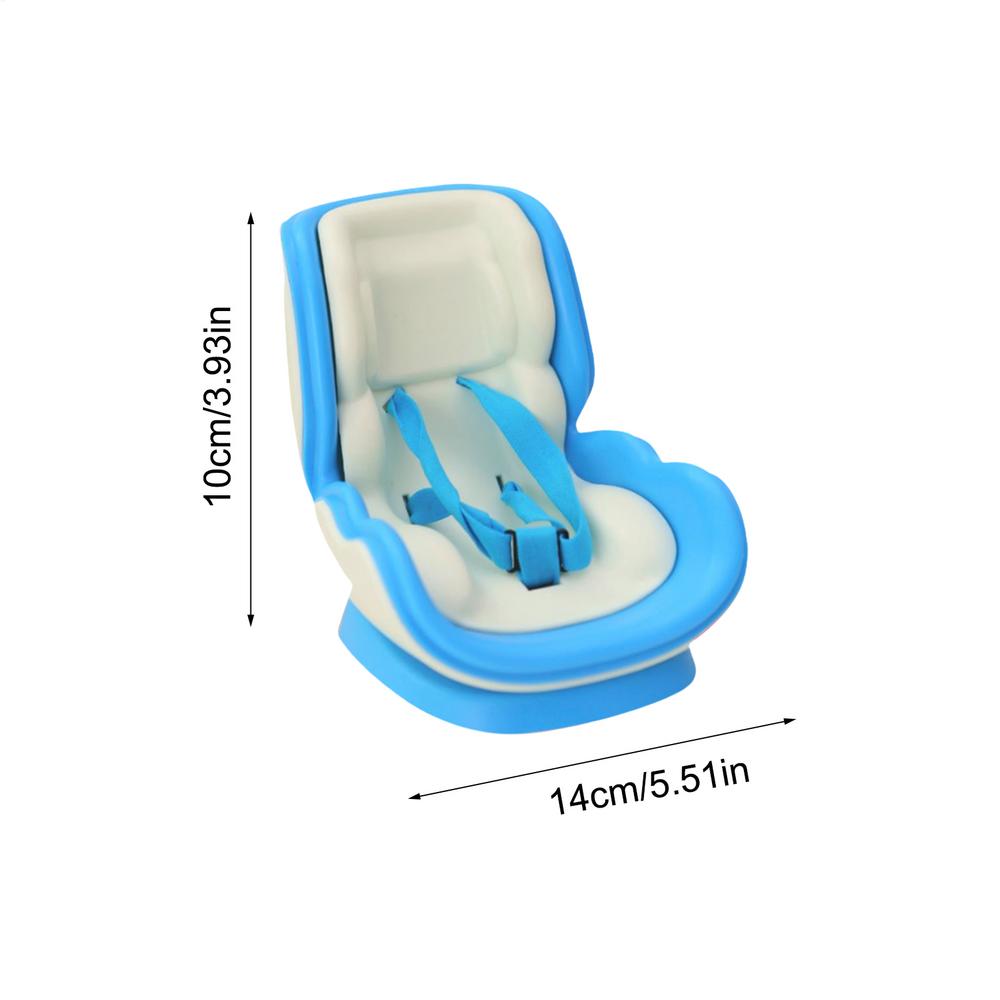 Doll Car Booster Seat with Vent Clip - Magnetic Display Stand for Mini Figures, Commute Travel Decor for Women Drivers