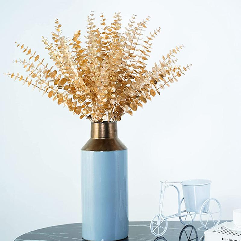 Eucalyptus Leaves Realistic Fake Plants Home Decor Greenery Branches DIY Artificial Plants For Wedding Bouquets Eucalyptus Stems