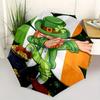 Leprechaun, Pot of Gold Theme 8 Bone Hand Automatic Folding Umbrella, Compact and Portable Design, A Perfect Gift for Birthday, Christmas or