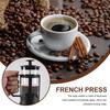 Heavy Duty French Press Coffee Maker 12Oz Heat-Resistant Glass Rustproof Filter Dishwasher Safe Tea Coffee Brewer with Handle