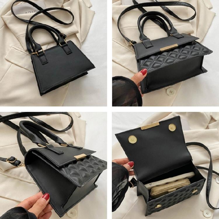 Unique Square Bag for Fashionistas Practical and Stylish PU Shoulder Bag Handbag