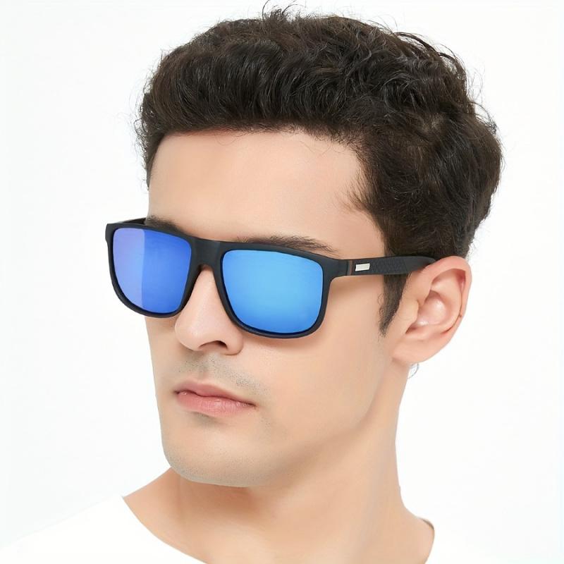 Retro Checkered Pattern Square Fashionable and High-end Sunglasses for Men and Women, Luxury Designer Anti-glare Sunglasses