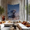 Genshin Impact Scaramouche Colorful Tapestry Wall Hanging Hippie Flower Wall Carpets Dorm Decor Japanese Tapestry