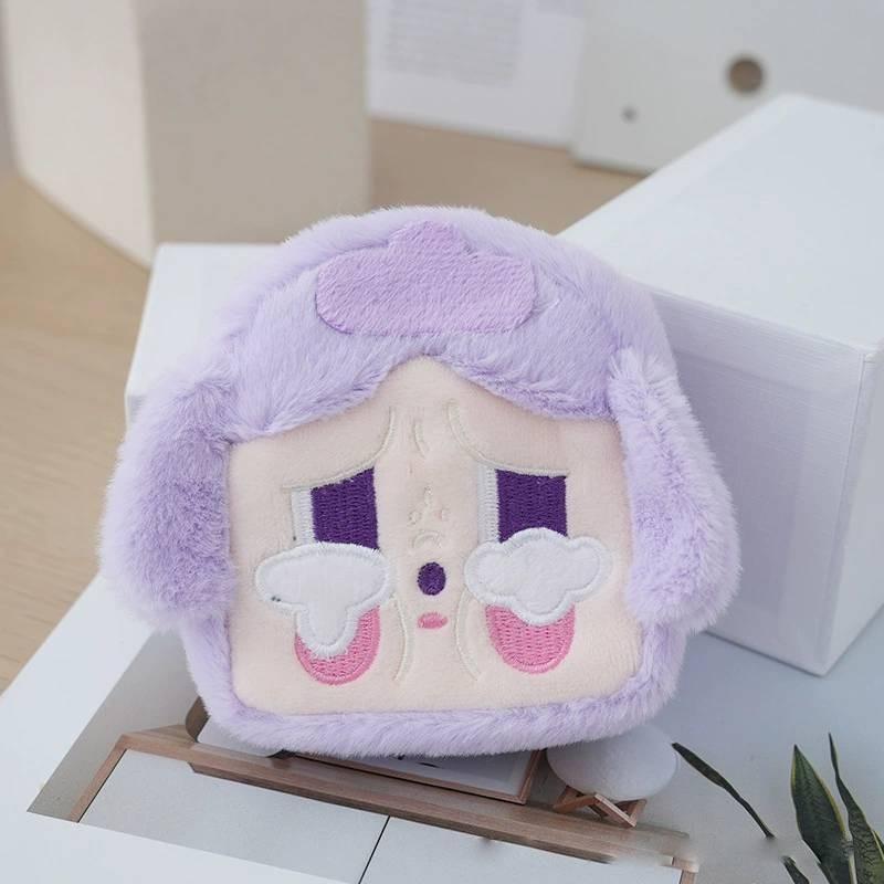 Baby Mini Plush Earphone Case With Short Plush Material For Teens Gift**