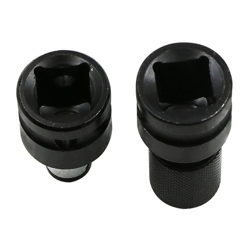 Versatility Impact Driver Bit Holders 1/2 Square Drive To 1/4 Hex Socket Converters Impact Drill Adapter Workshop Use