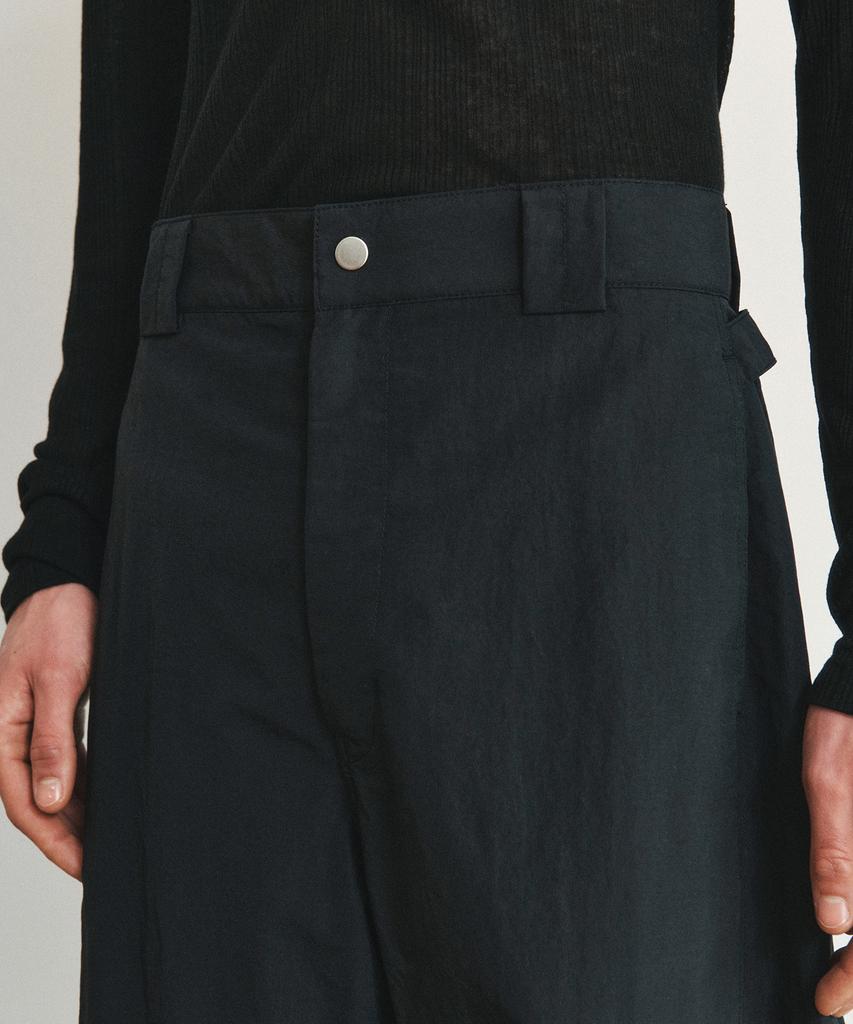 Hoite Rustle Strap Curve Pants (Black)