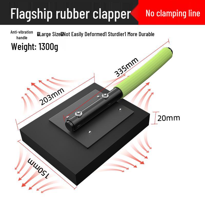 Tile Laying Tool Set: Rubber Tapping Board for Bricklayers and Floor Tile Installation