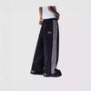 Womens Straight Leg Denim Jeans Vintage Streetwear Cotton Pants Mid-Rise Slim Fit Casual Trousers
