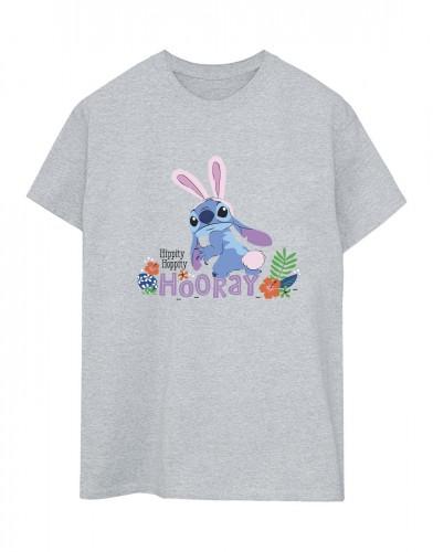 Disney Womens/Ladies Lilo & Stitch Hippity Hop Stitch Cotton Boyfriend T-Shirt
