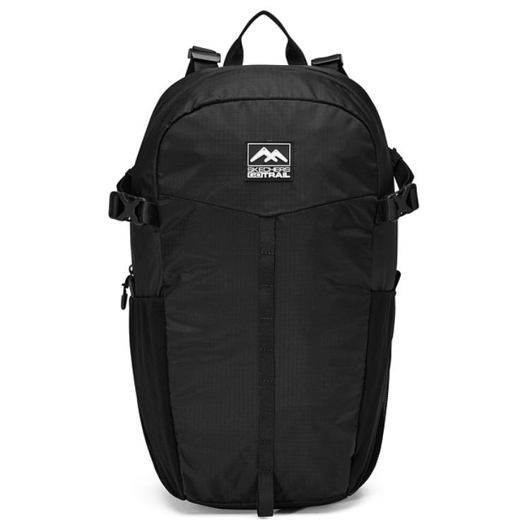 New Skechers Fabric Outdoor Hiking Bag Backpack Regular Unisex Carbon Black L224U102-0018