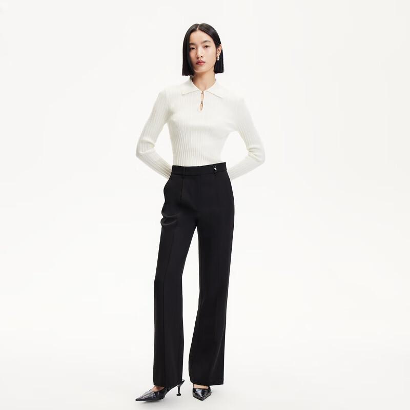 VEROMODA Women's High-Waisted Flared Casual Pants