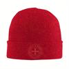 Knights Templar Seal Symbol Code Medieval Knit Hat Beanie Autumn Winter Hats Warm Color Caps for Men Women
