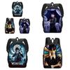 2023 New Wednesday Addams Backpack For Elementary School Students Double Layer Design For Boys And Girls