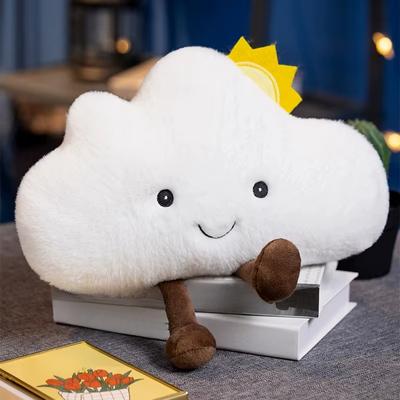 Lovely Plush Sky Series Cloud Moon Star Sun Pillow Soft Cushion Stuffed Plush Toys for Children Baby Kids Toy Girl Present
