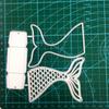 Mermaid Tail Design Style Metal Cutting Die Stencil for DIY Scrapbooking Album Photo Embossing Paper Card Craft Decor