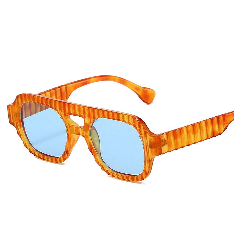 Vintage Stylish Sun Glasses for Women Double Bridge Anti-glare Sunglasses Women European American Style Men’s Sunglass
