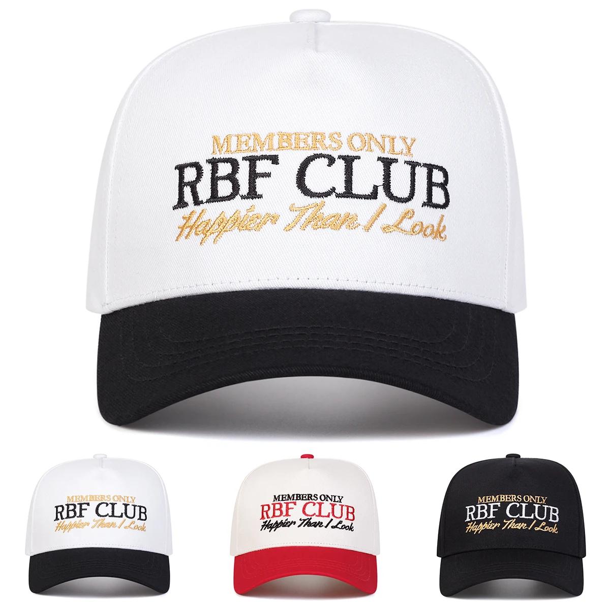 Yto Household Items Women's Rbf Club Letter Print Embroidery Baseball Caps Spring Autumn Outdoor Use Sunscreen Hat Adjustable Casual Trucker Hats For Men And