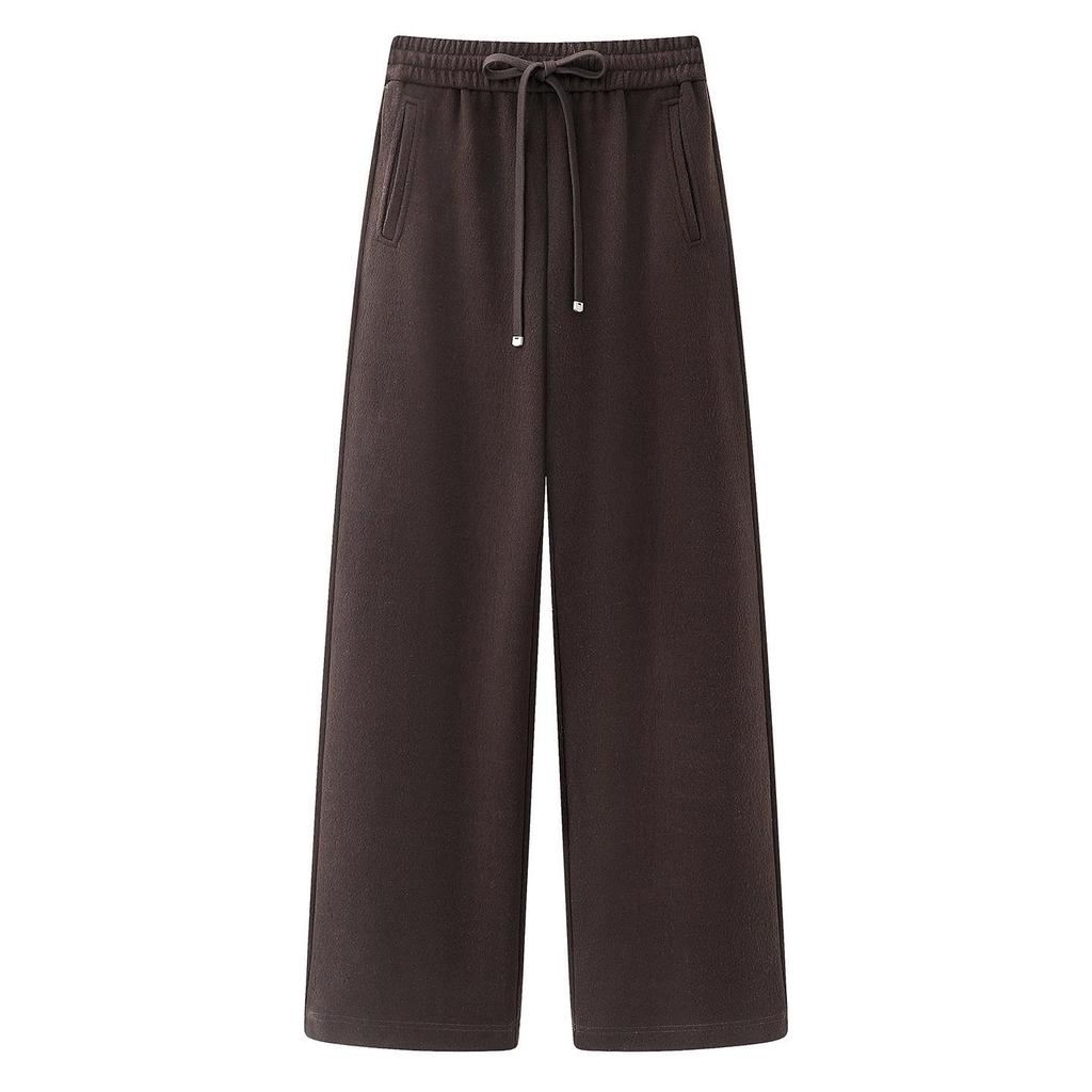 2025 Winter Damen High-Waist Kordelzug Lässige Fließende Hose