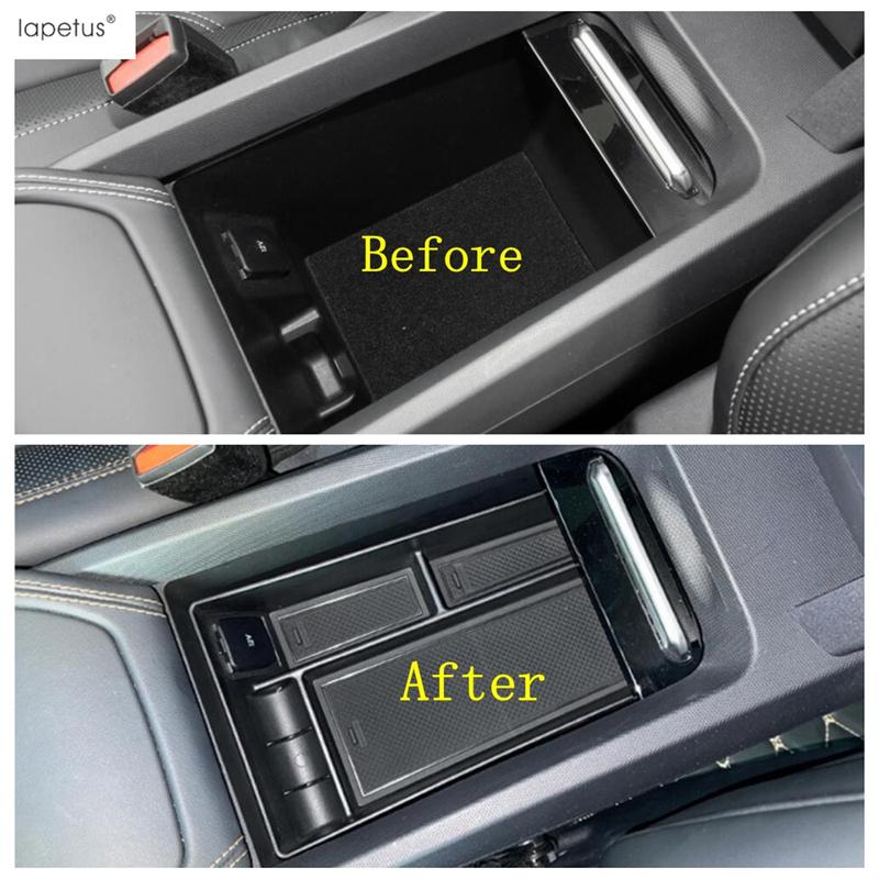 Central Console Armrest Storage Box Container Organizer Phone Holder Tray Accessories Interior For Ford Mustang Mach-E