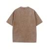 European Size Chaos Oversized Cotton Solid Drop Shoulder T Shirts for Men Vintage Streetwear Basic Tees Baggy Hip Hop Tops Acid Wash Tshirt
