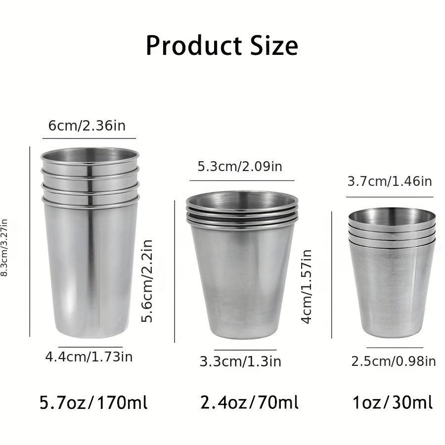 Portable Stainless Steel Cup Set For Outdoor Travel Party Whiskey Cups with Case For Picnics Hiking Camping Drinkware Supplies