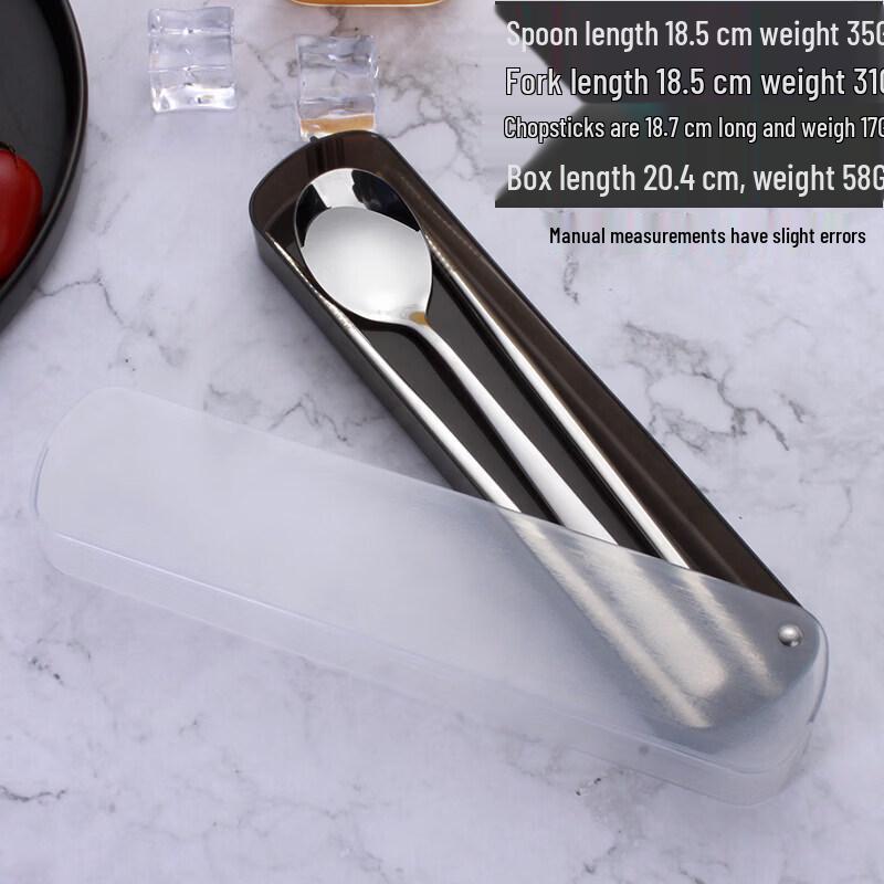 Portable Stainless Steel Chopsticks & Spoon Set