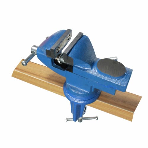 HFS (R) Table Vise, 360-Degree Rotation, Jaw Width: 60mm, Maximum Opening: 50mm, Bench Vise for Fixing Tools, Home Use, DIY, Hobby, Bench Vise