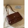 IELGY Brown Messenger Bag, Commuter Soft Leather Large Capacity Shoulder Bag