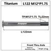 HEPPE MTB Road Bike Titanium Thru Axle Ultra Light Bike Axle 12x142 12x148 Rear Hub Thru Axle Bike Fork 12x100 12x110 Shaft