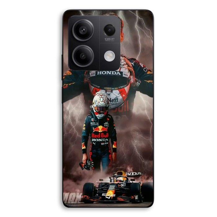 Coque Pour Xiaomi Redmi Note 13 5G Verstappen éclair Formule 1 Casque F1 Maniacase
