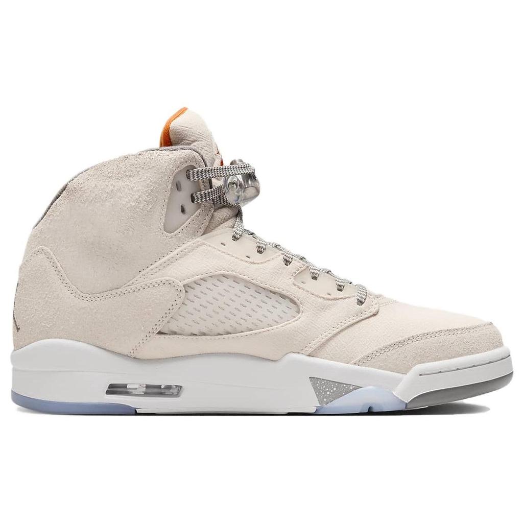 Air Jordan 5 Retro SE Craft Light Orewood Brown Men Sneakers Cream Safety-Orange Flat-Pewter FD9222-180