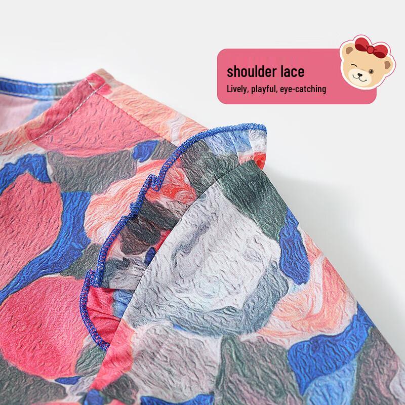 Classic Teddy Girls' Cotton Floral Princess Dress