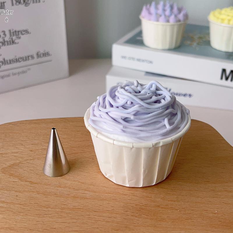 1A 12mm Heart-Shaped Writing Piping Tip for Cream Puffs and Cakes, 304 Stainless Steel