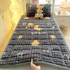 Plush Milk Velvet Mattress Pad With Bubble Fleece Warmth Bed Dorm Student Use 90x200cm To 200x220cm
