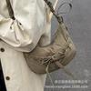 Dumpling Bag 2025 Autumn and Winter Niche Versatile Cloud Bag Pleated Cloth Bag Women's Lightweight One-shoulder Messenger Bag Dumpling Bag Tide