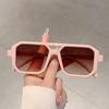 Trendy Square Decoration Shades Retro Oversize Gradient Women Sunglasses Men'S Brand Sun Glasses For Driving Fishing
