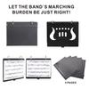 Music Sheets Holder with 5 Plastic Sheets Saxophone Clarinet Flute Trumpet Sheet Folder Lightweight Portable Music Stand