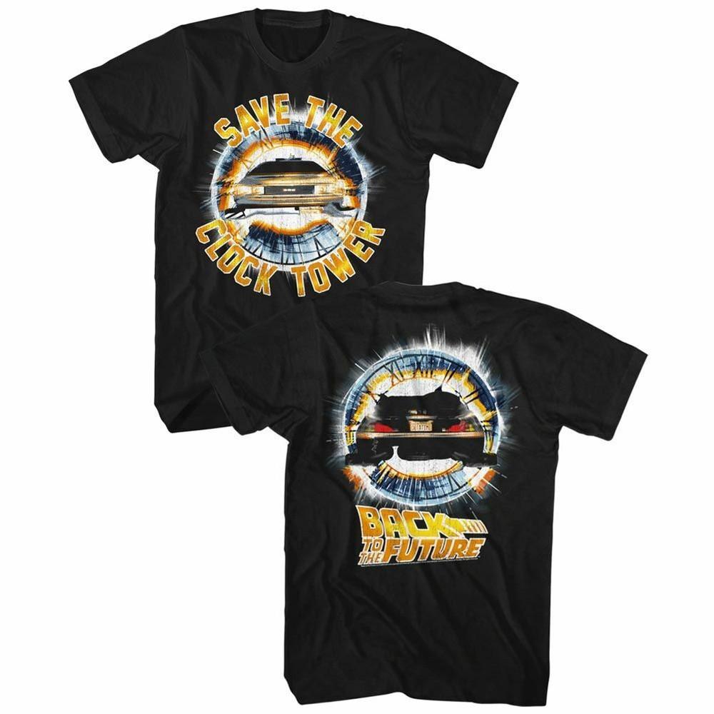 

Back to the Future Save The Clock Tower Adult T-Shirt 4XL