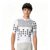 Heren Fietsshirt Korte Mouw Zwart Wit Stippen Ademend Sneldrogend Mesh Racefiets Rit