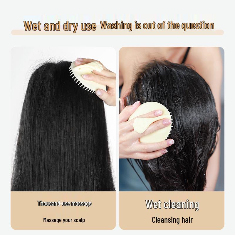 Manwanxuan Ge Meng Silikonový šamponový kartáč a masážní hřeben pro mokré/suché použití