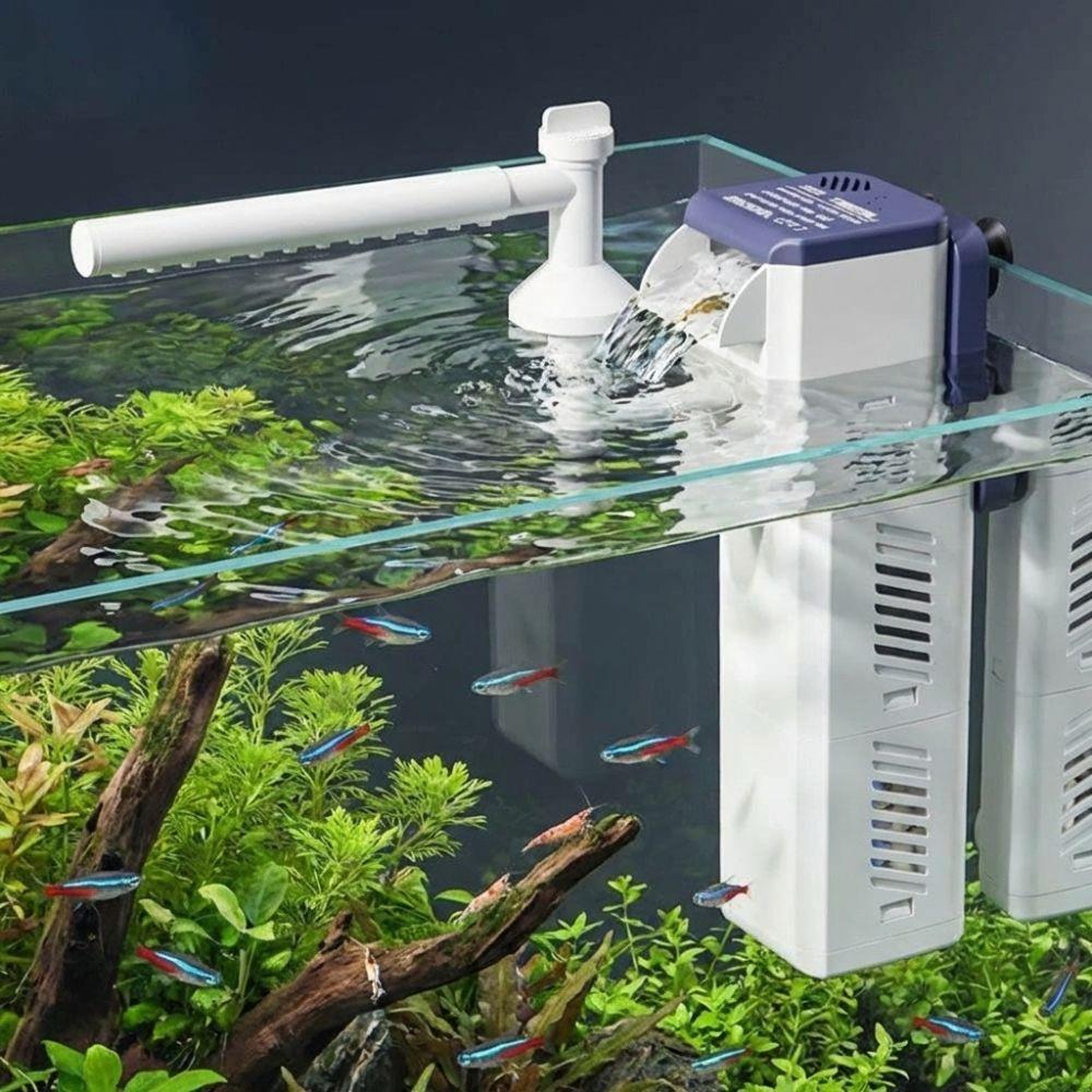 Rain Shower Outlet Fish Tank Filter Pump 4-in-1 Filter Aquarium Air Pump  Freshwater Aquarium