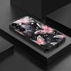 Pink butterfly tempered glass phone case suitable for Samsung Galaxy S26 S25 S24 S23 S22 S20 FE/Ultra/Plus anti drop back cover