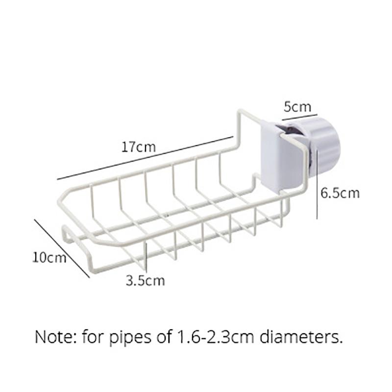 

Adjustable Kitchen Drainer Rack Steel Sponge Holder Storage Organizer Soap Dish Sink Faucet Drying Rack Bathroom Accessories