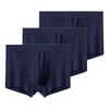 3 Pieces Men's Underwear Ice Silk Boxer Shorts Men Underpants Cool Breathable Sexy Thin Panties U Convex Lingerie L XL XXL 3XL 4XL
