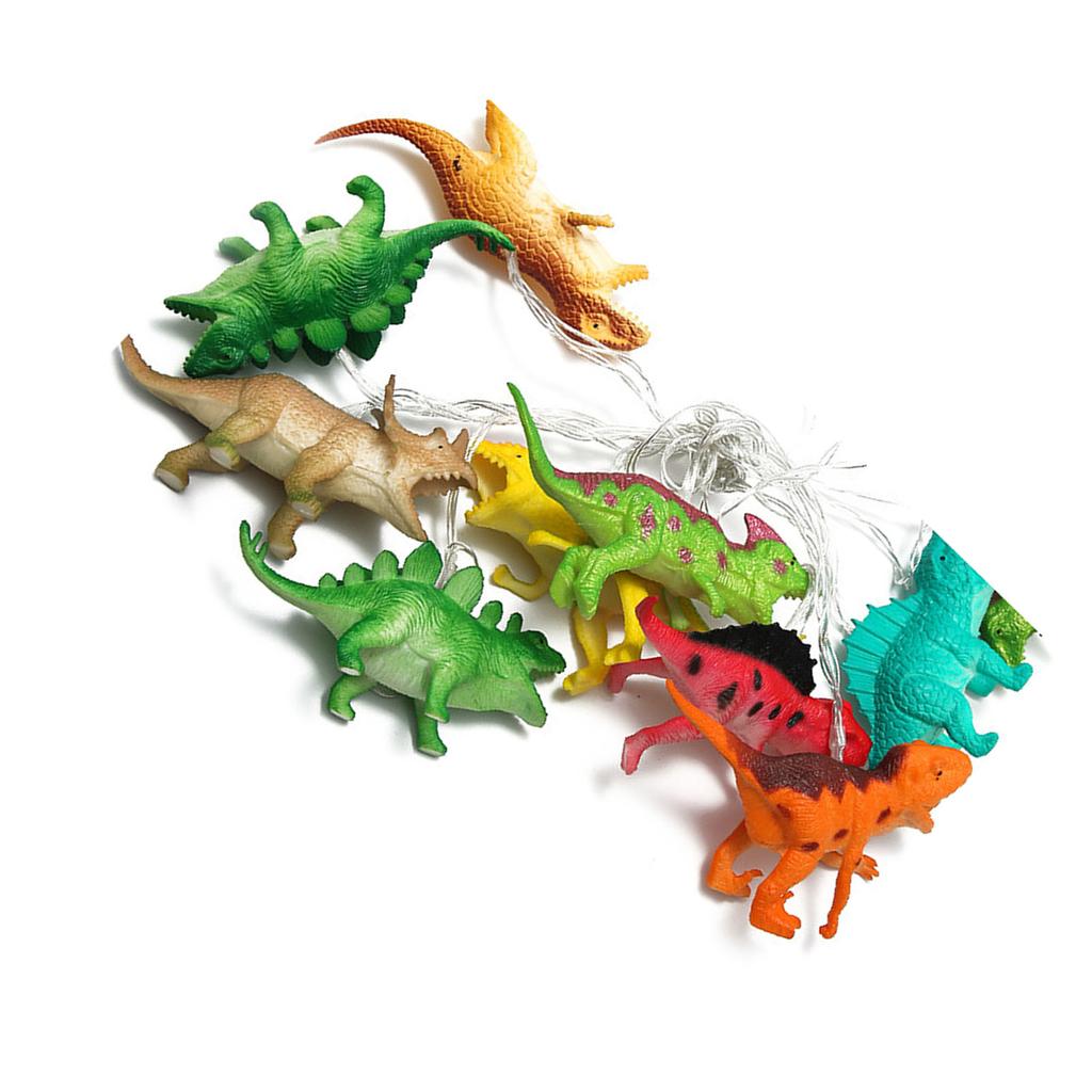 Dinosaurier Lichterkette 2m 10LED Lichterkette Tier Modisch Dekolicht für Schlafzimmer 4.5V