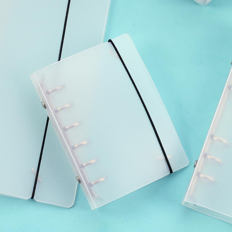 A5 A6 A7 Matte PP Clear Loose Leaf Ring Binder Inner Core Spiral Cover W// 6 Hole
