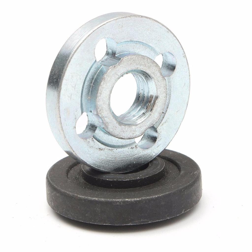 M10-Winkelschleifer-Flanschsatz, Kontermutter-Innen-Außen-Satz. Drehmaschinenbearbeitung von Stahl