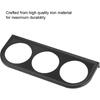 Gauge Holder 52mm/2in 3-Hole Triple Instrument Panel Shell Gauge Mounting Bracket Car Dashboard Meter Iron Holder Gauge Pod Gauge Mount(Black)